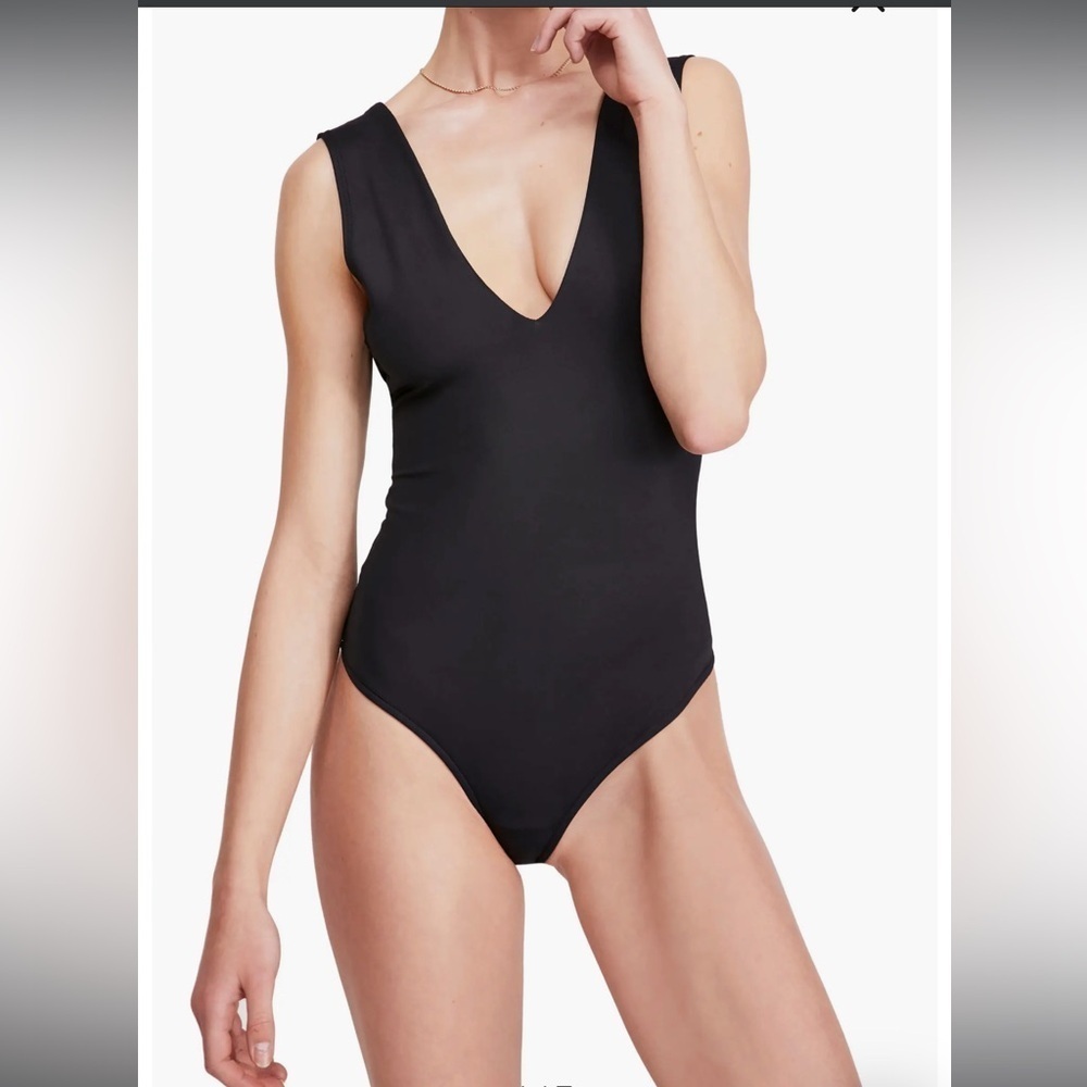 Intimately FP Free People Keep It Sleek Bodysuit in Black M/L 42